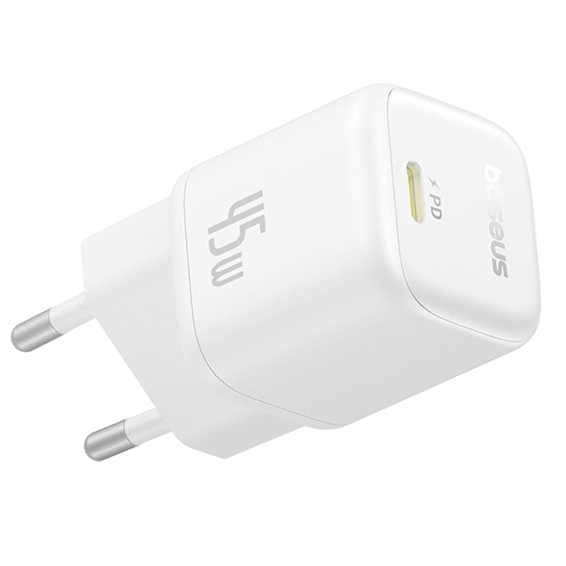 Carregador de Rede Baseus PicoGo, 45W, 3A, 1 x USB-C, Branco P10176800213-00