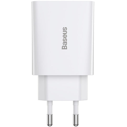 Carregador de Rede Baseus Speed Mini, 20W, 3A, 1 x USB-C, Branco CCFS-SN02