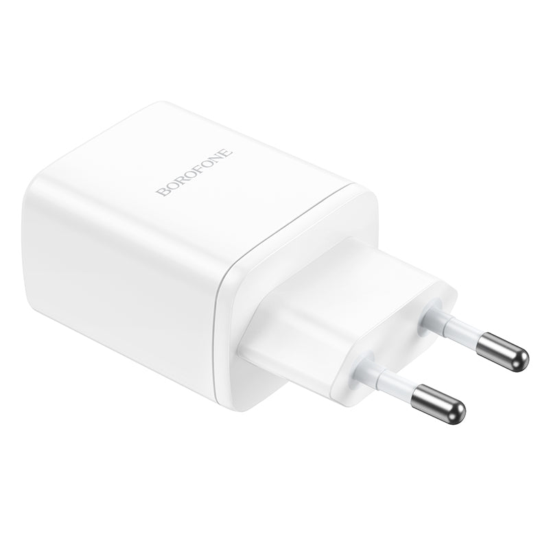 Carregador de rede Borofone BN9, 35W, 3A, 2 x USB-C, branco