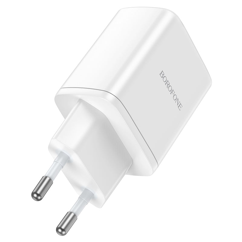 Carregador de rede Borofone BN9, 35W, 3A, 2 x USB-C, branco