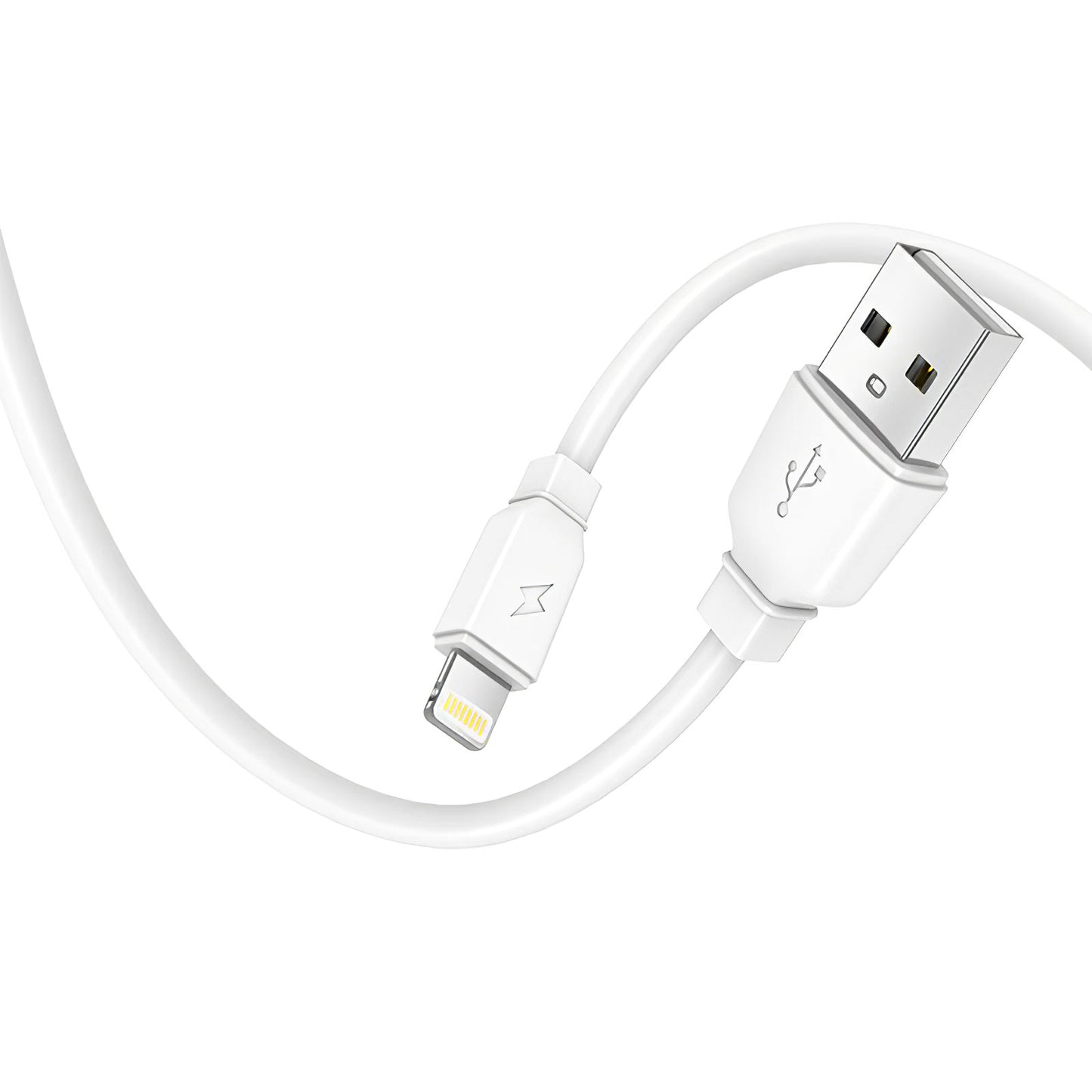 Carregador de rede Prestico F7S com cabo Lightning, 12 W, 2,4 A, 1 x USB-A, branco