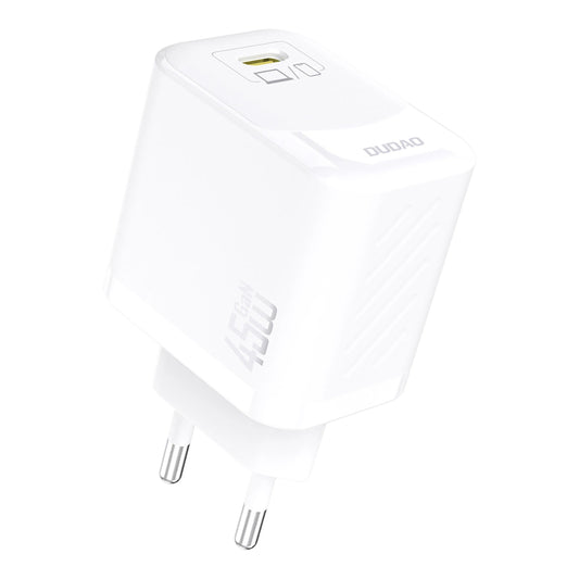 Carregador de Rede com Cabo USB-C Dudao A28C, 45W, 3A, 1 x USB-C, Branco