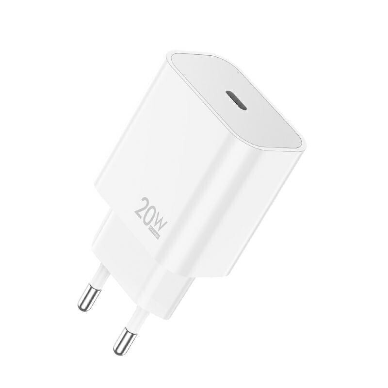 Carregador de Rede com Cabo USB-C Sendem OG73, 20W, 3A, 1 x USB-C, Branco