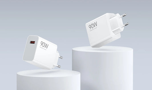 Carregador de Rede com Cabo USB-C Xiaomi, 90W, 6.1A, 1 x USB-A, Branco