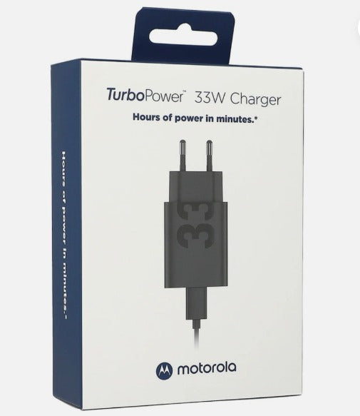 Carregador de Rede com Cabo USB-C Motorola, 33W, 3A, 1 x USB-A, Preto PG38C06448