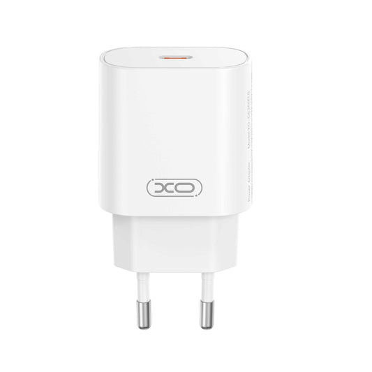 Carregador de Rede com Cabo USB-C XO Design CE25, 25W, 3A, 1 x USB-C, Branco