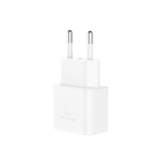 Carregador de Rede com Cabo USB-C XO Design L167, 25W, 3A, 1 x USB-C, Branco
