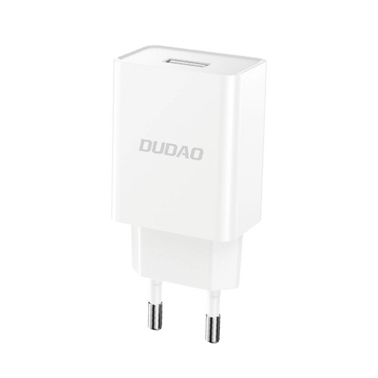 Carregador de Rede com Cabo USB-C Dudao A4EU, 10W, 2.1A, 1 x USB-A, Branco