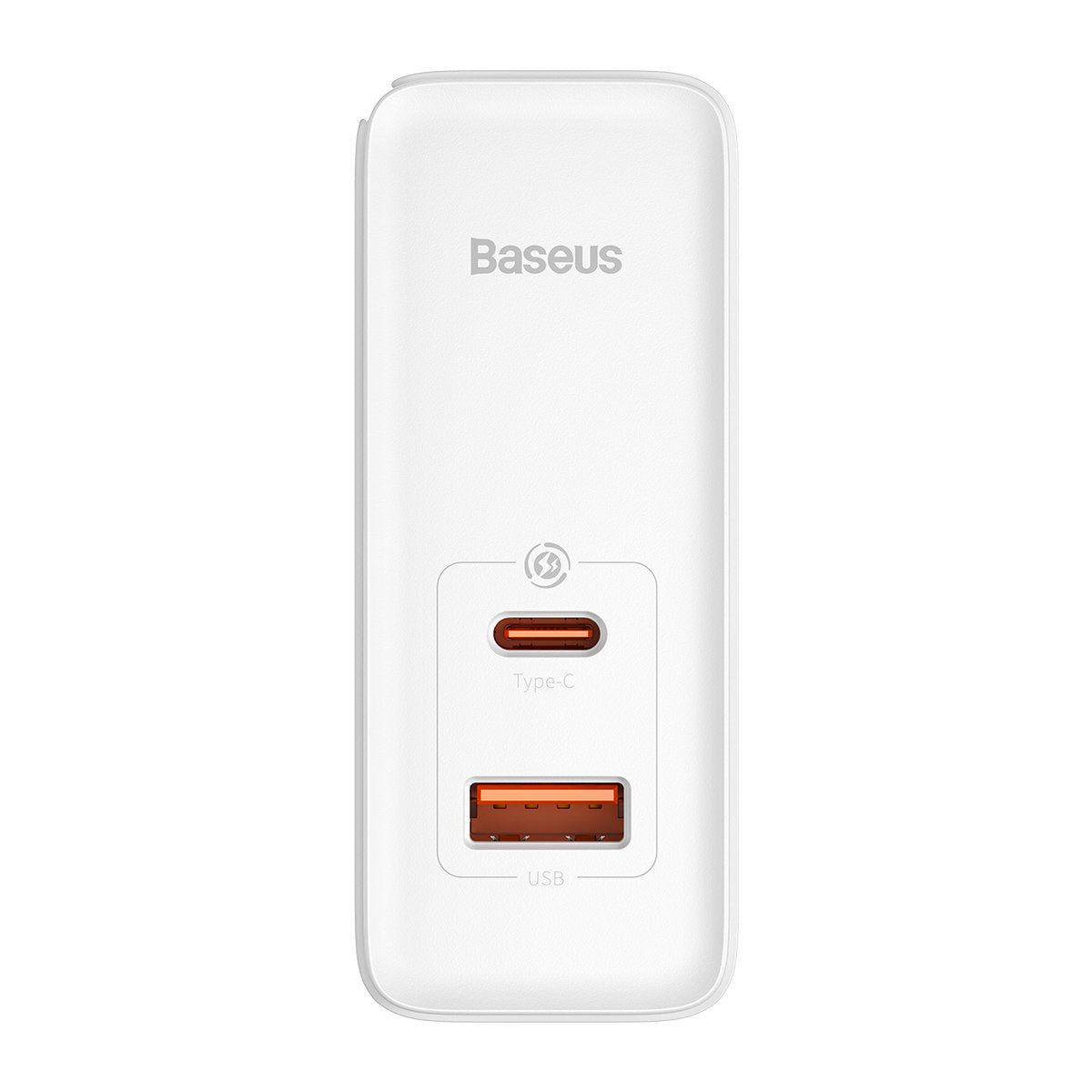Carregador de Rede com Cabo USB-C Baseus GaN5 Pro, 100W, 3A, 1 x USB-A - 1 x USB-C, Branco CCGP090202
