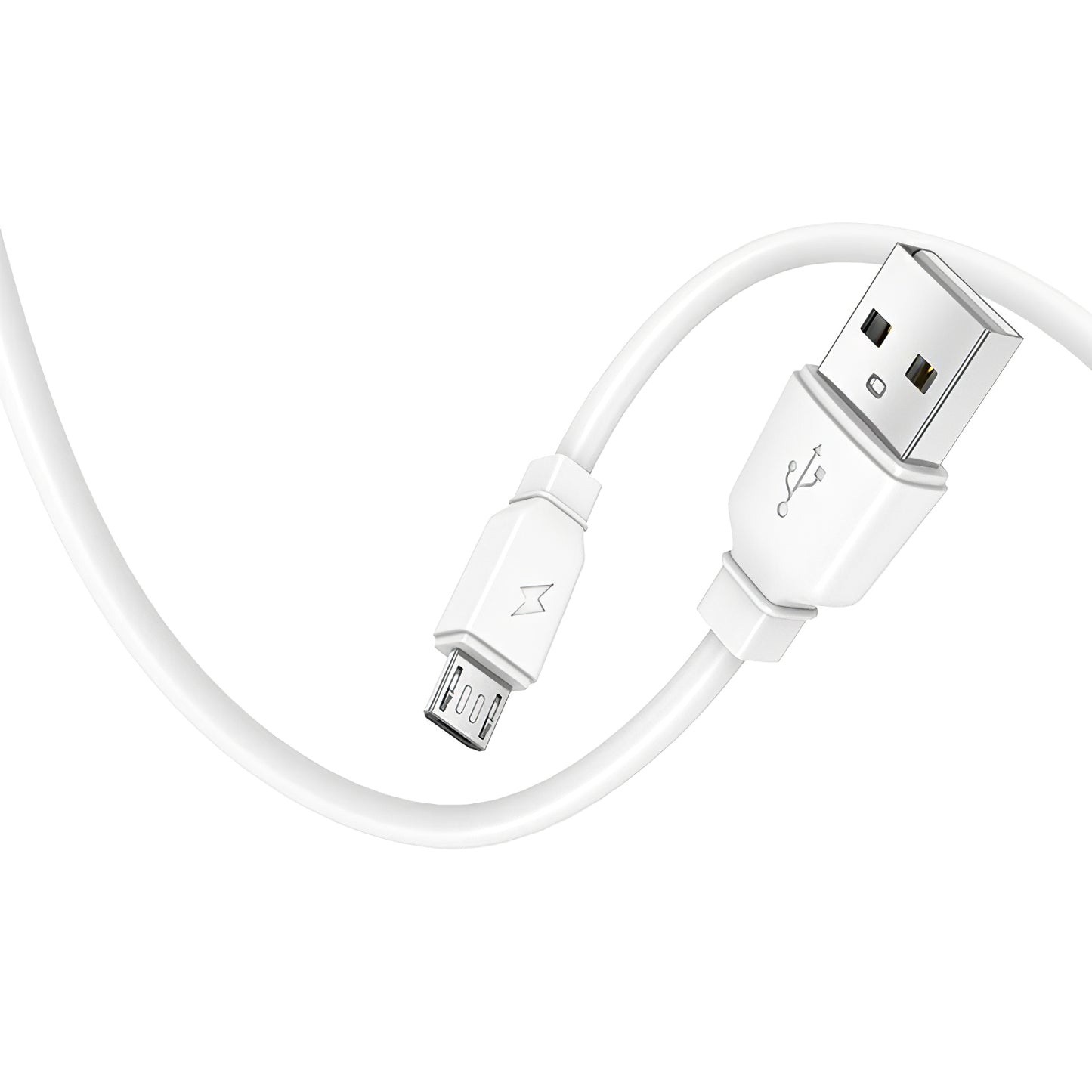 Carregador de rede Prestico F7S com cabo microUSB, 12 W, 2,4 A, 1 x USB-A, branco