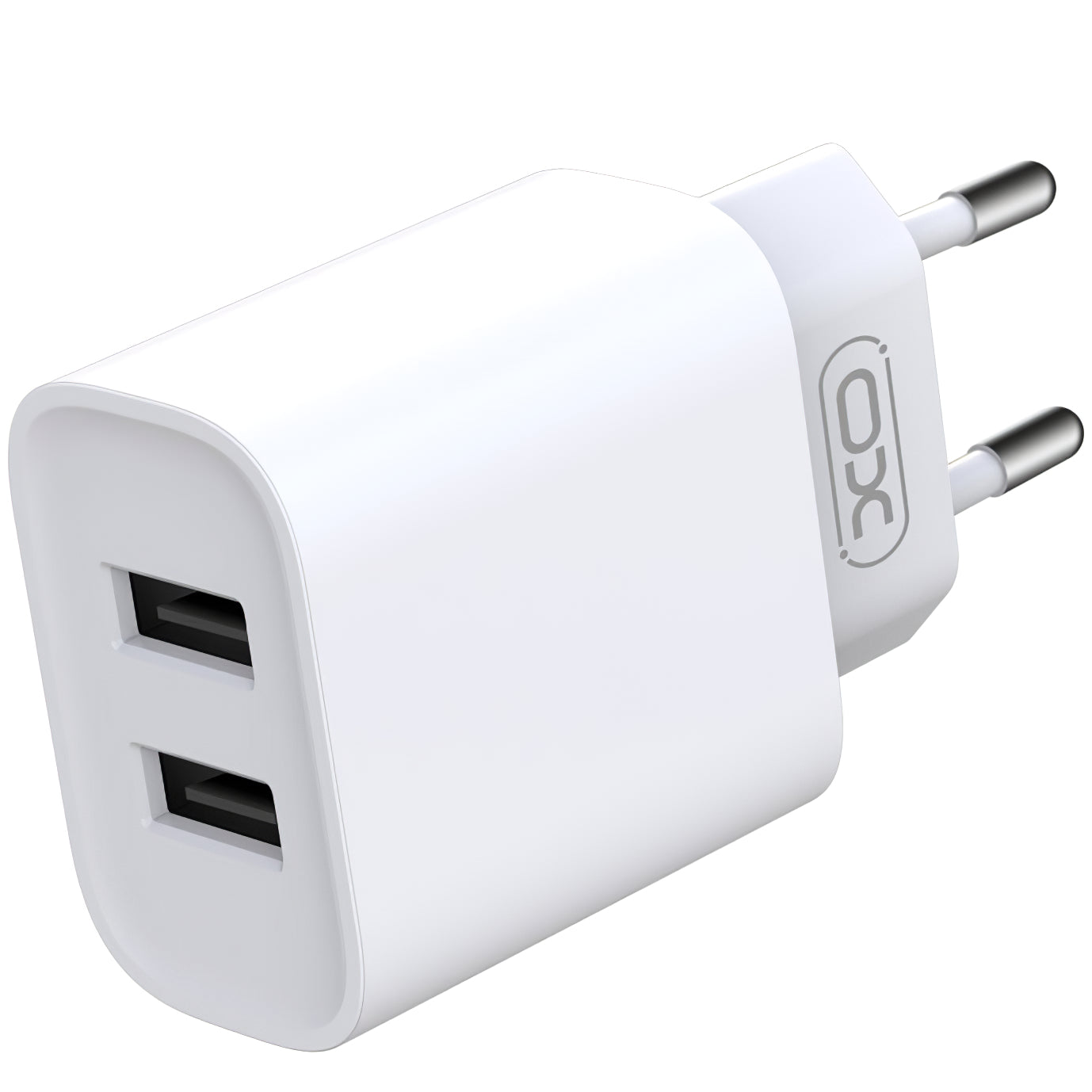 Carregador de rede com cabo microUSB XO Design CE02C, 10,5 W, 2,1 A, 2 x USB-A, branco