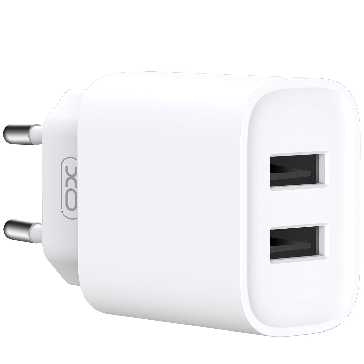 XO Design XO Design BPCE02C Carregador de rede com cabo USB-C, 10,5 W, 2,1 A, 2 x USB-A, branco