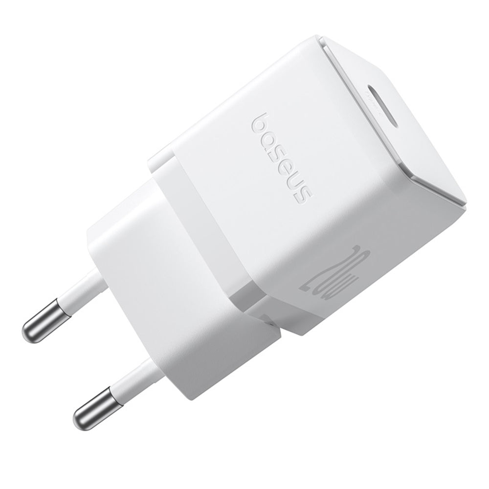 Carregador de Rede com Cabo USB-C Baseus Palm, 20W, 3A, 1 x USB-C, Branco P10111602213-01
