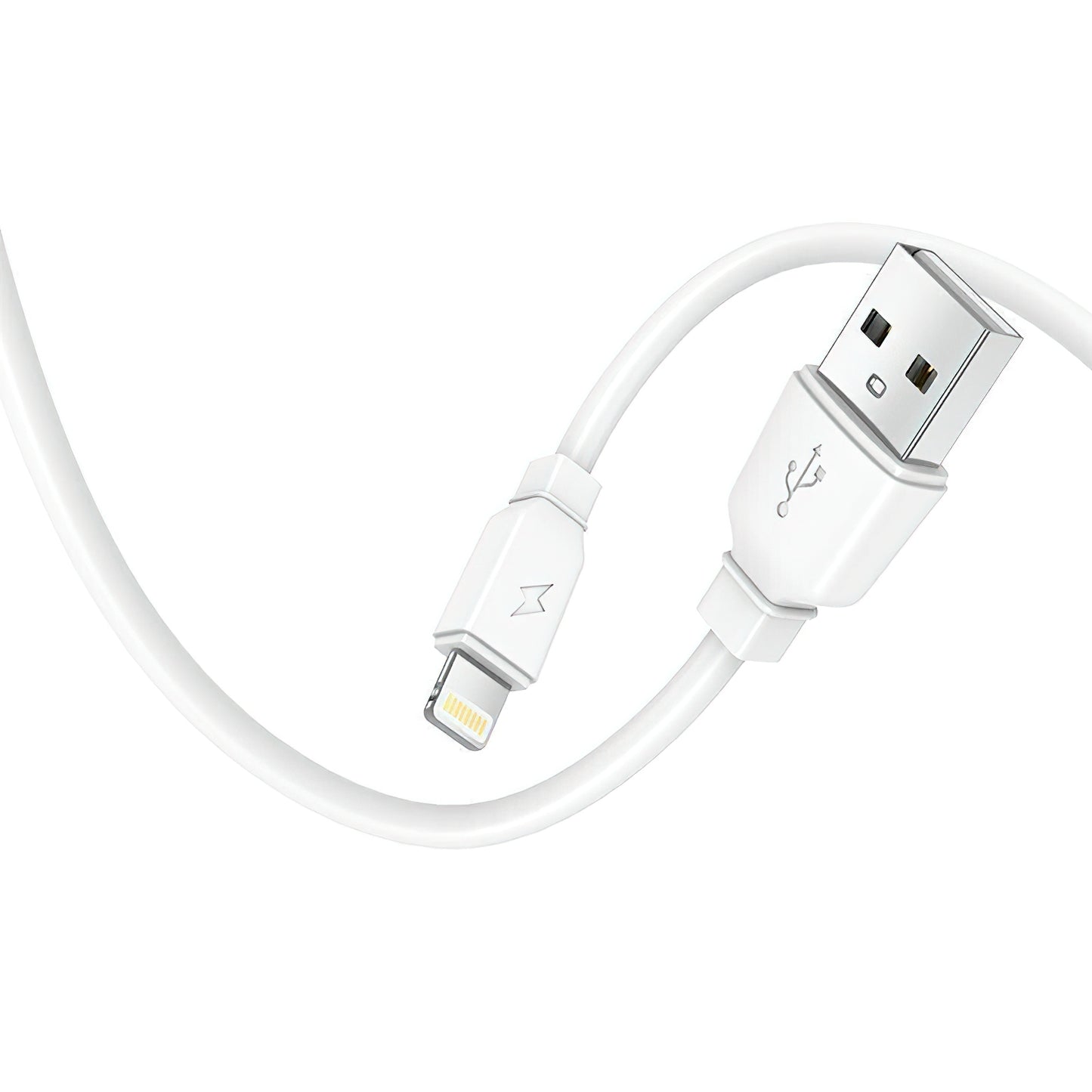 Carregador de Rede com Cabo Lightning Prestico F9S, 12W, 2.4A, 1 x USB-A, Branco