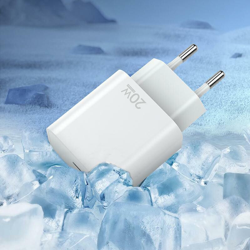Carregador de Rede com Cabo USB-C Sendem OG73, 20W, 3A, 1 x USB-C, Branco