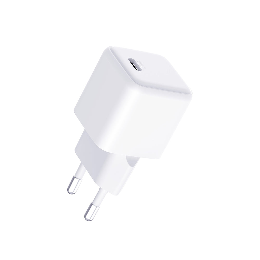Carregador de Rede com Cabo USB-C 3MK Hyper, 25W, 3A, 1 x USB-C, Branco