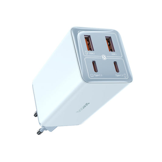 Carregador de Rede com Cabo USB-C Baseus GaN6 Pro, 100W, 3.25A, 2 x USB-A - 2 x USB-C, Azul P10162705312-00