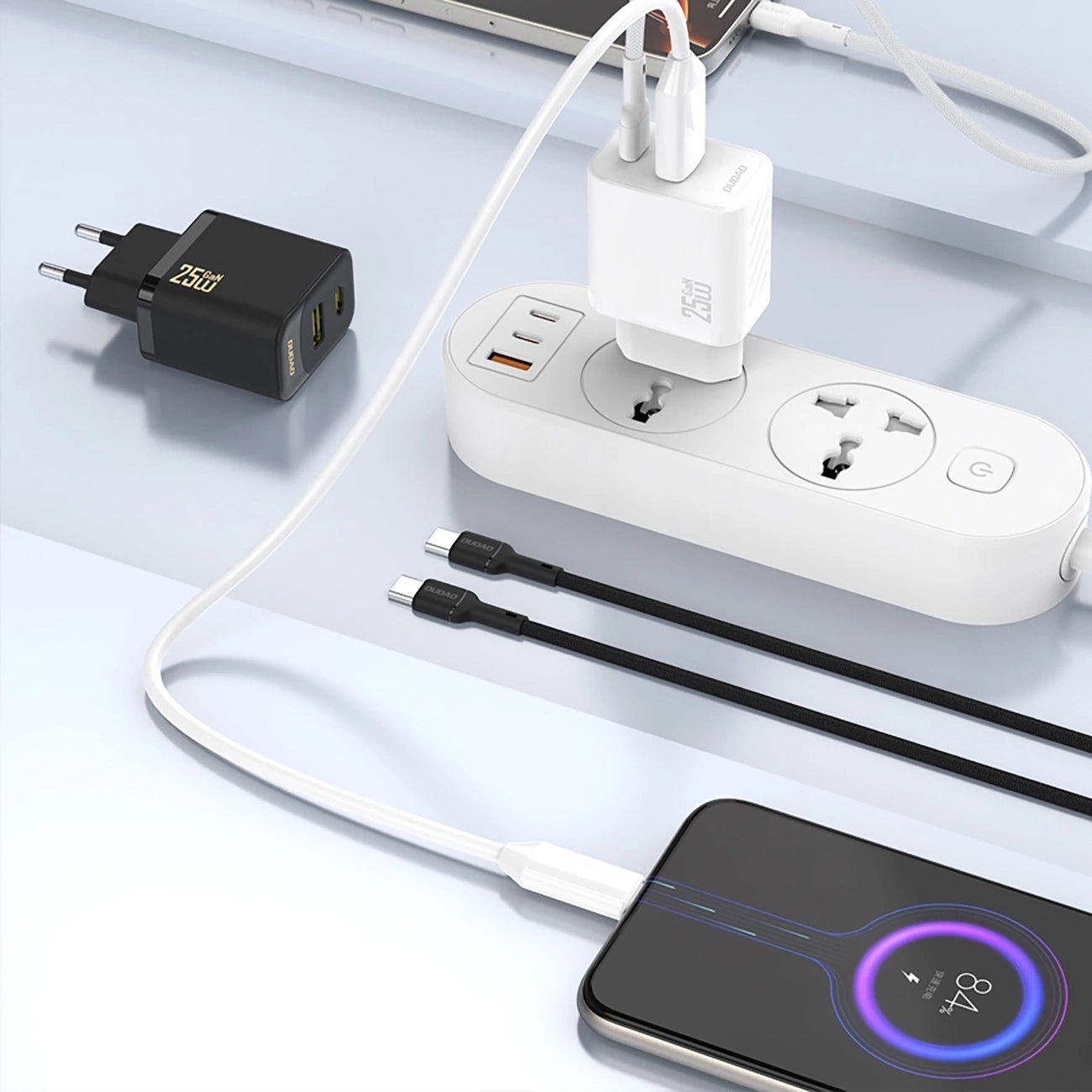 Carregador de Rede Dudao A27, 25W, 3A, 1 x USB-C, Preto