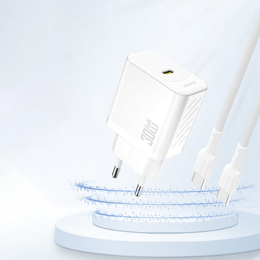 Carregador de Rede Dudao A27P, 30W, 3A, 1 x USB-C, Branco
