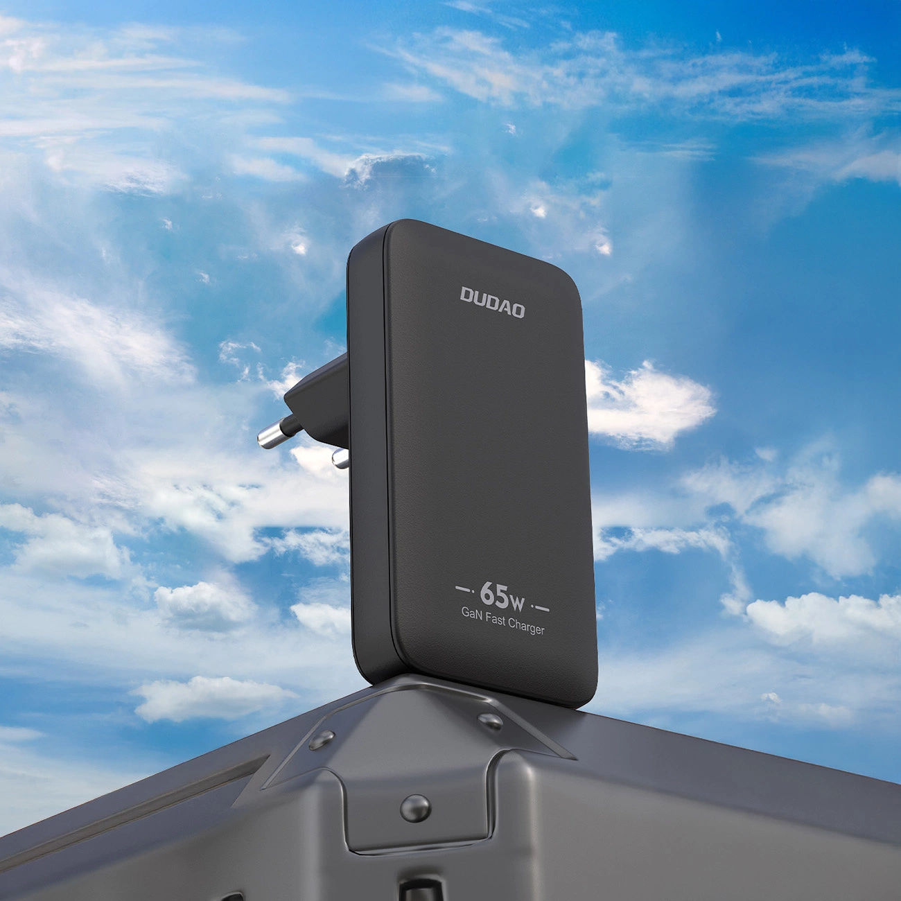 Carregador de Rede Dudao A65Q Travel, 65W, 3.25A, 1 x USB-A - 1 x USB-C, Preto