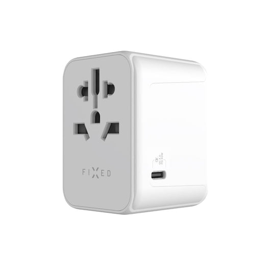 Carregador de Rede Fixed Travel, 30W, 3A, 2 x USB-A - 1 x USB-C, Branco