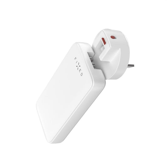 Carregador de Rede Fixed Travel, 45W, 3A, 2 x USB-C, Branco