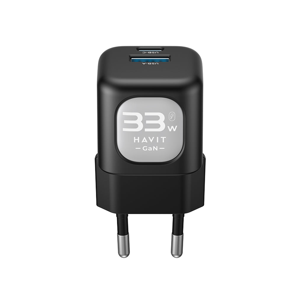 Carregador de Rede HAVIT UC230, 33W, 3A, 1 x USB-A - 1 x USB-C, Rosa