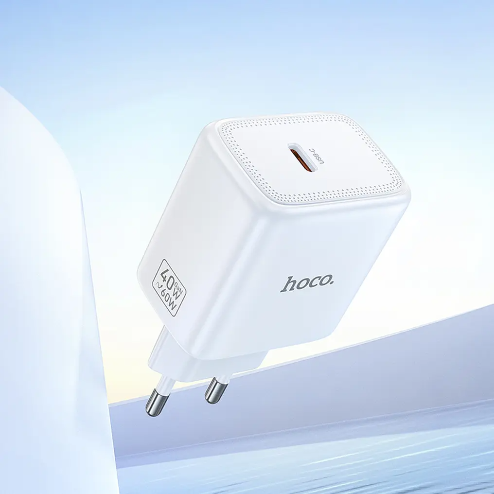 Carregador de Rede HOCO N83, 40W, 3A, 1 x USB-C, Branco