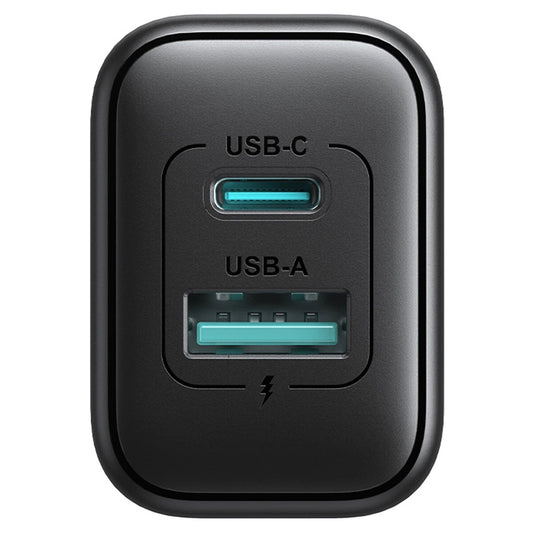 Carregador de Rede Joyroom JR-TCF13, 25W, 3A, 1 x USB-A - 1 x USB-C, Preto