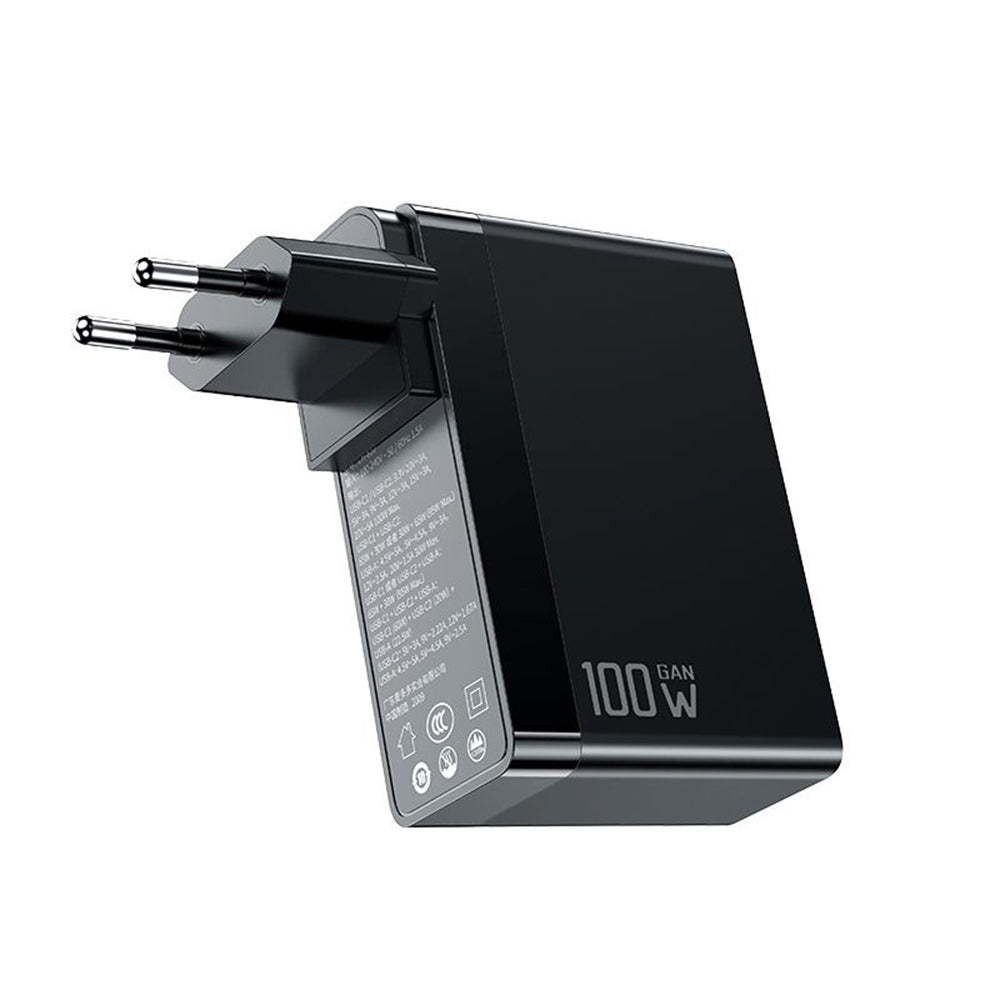 Carregador de Rede McDodo CH-8101 Pro Nuc AR Power Travel, 100W, 5A, 1 x USB-A - 2 x USB-C, Preto