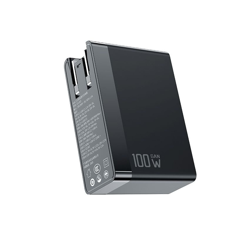 Carregador de Rede McDodo CH-8101 Pro Nuc AR Power Travel, 100W, 5A, 1 x USB-A - 2 x USB-C, Preto