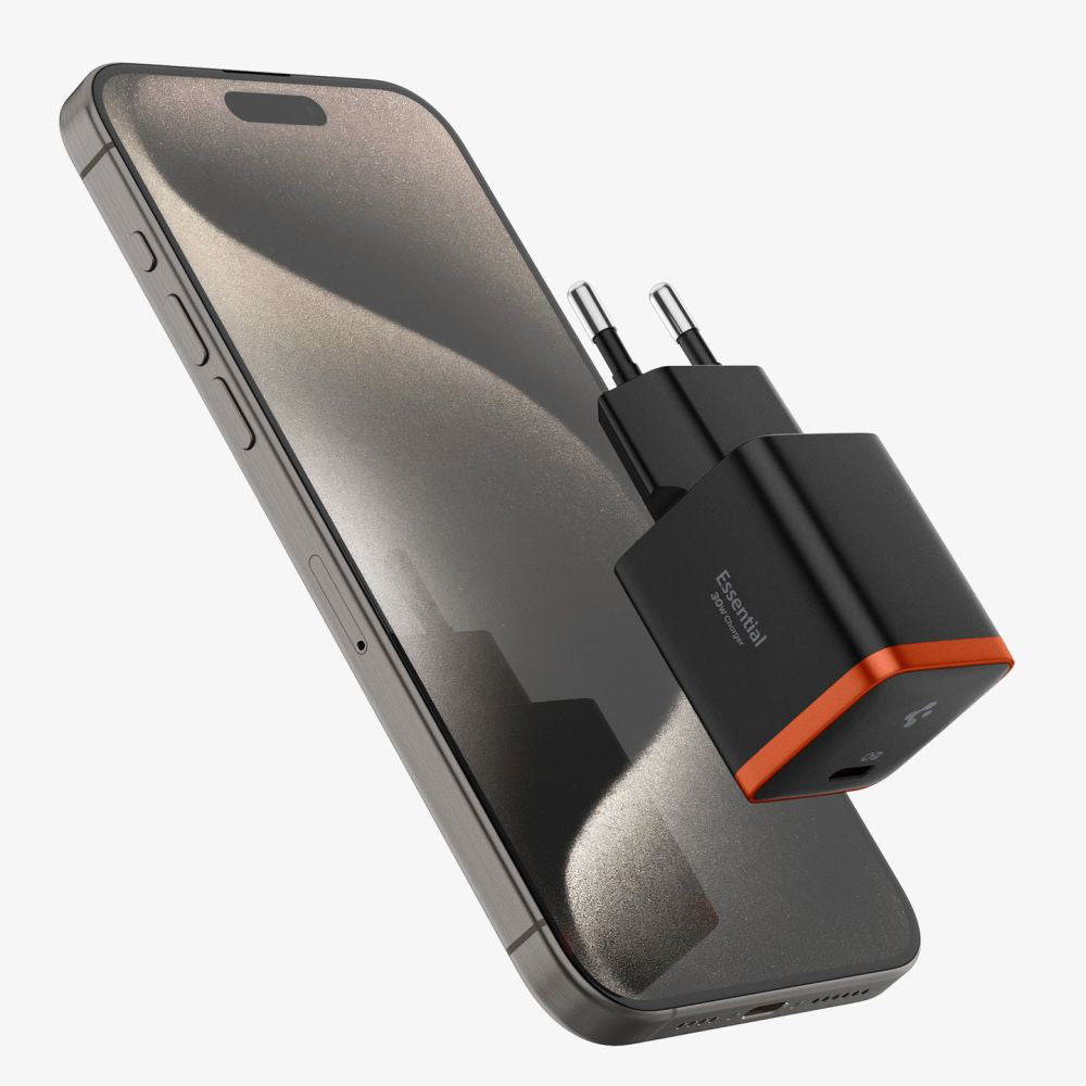 Carregador de Rede Spigen EE301EU Arcstation Essential, 30W, 3A, 1 x USB-C, Preto ACH08448