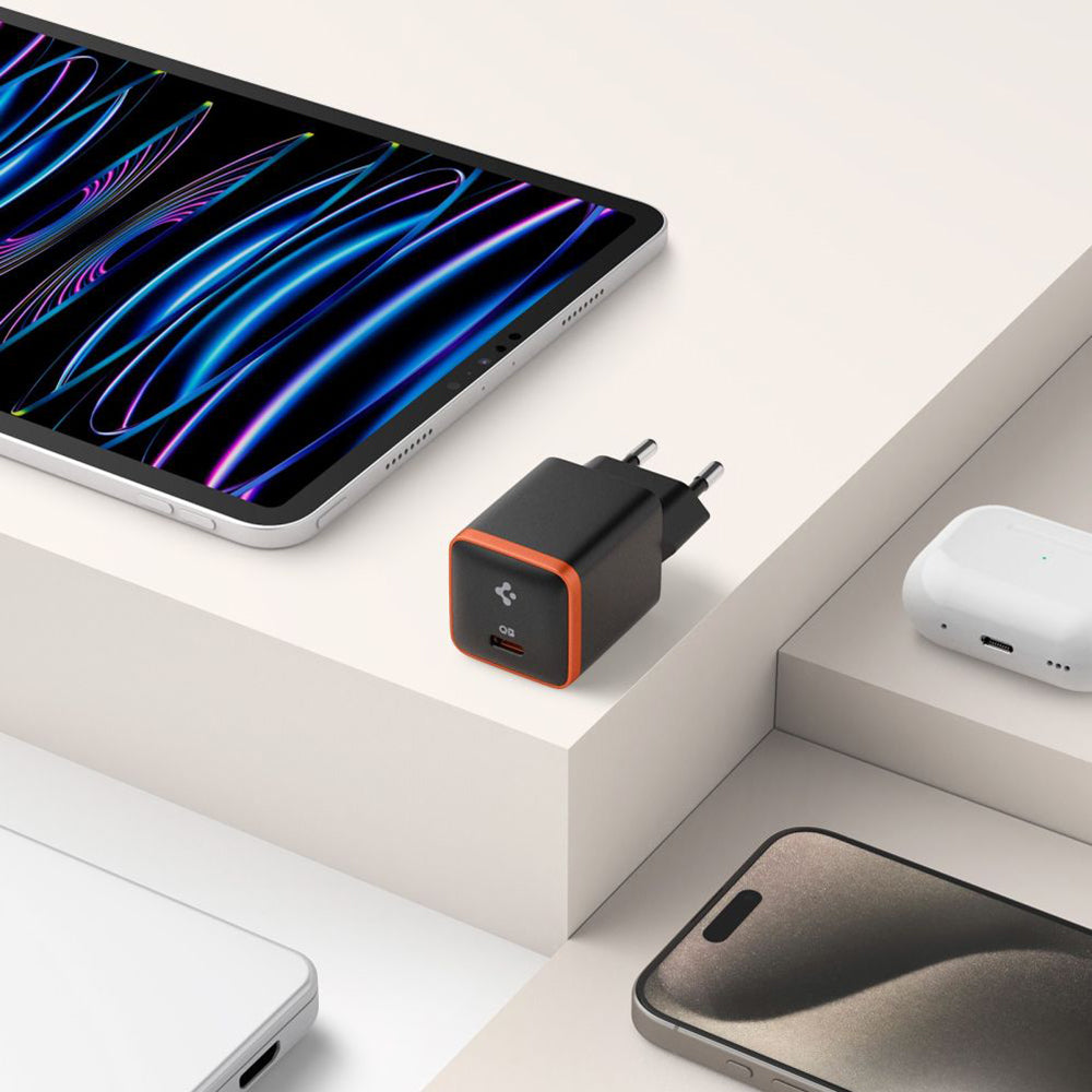 Carregador de Rede Spigen EE301EU Arcstation Essential, 30W, 3A, 1 x USB-C, Preto ACH08448
