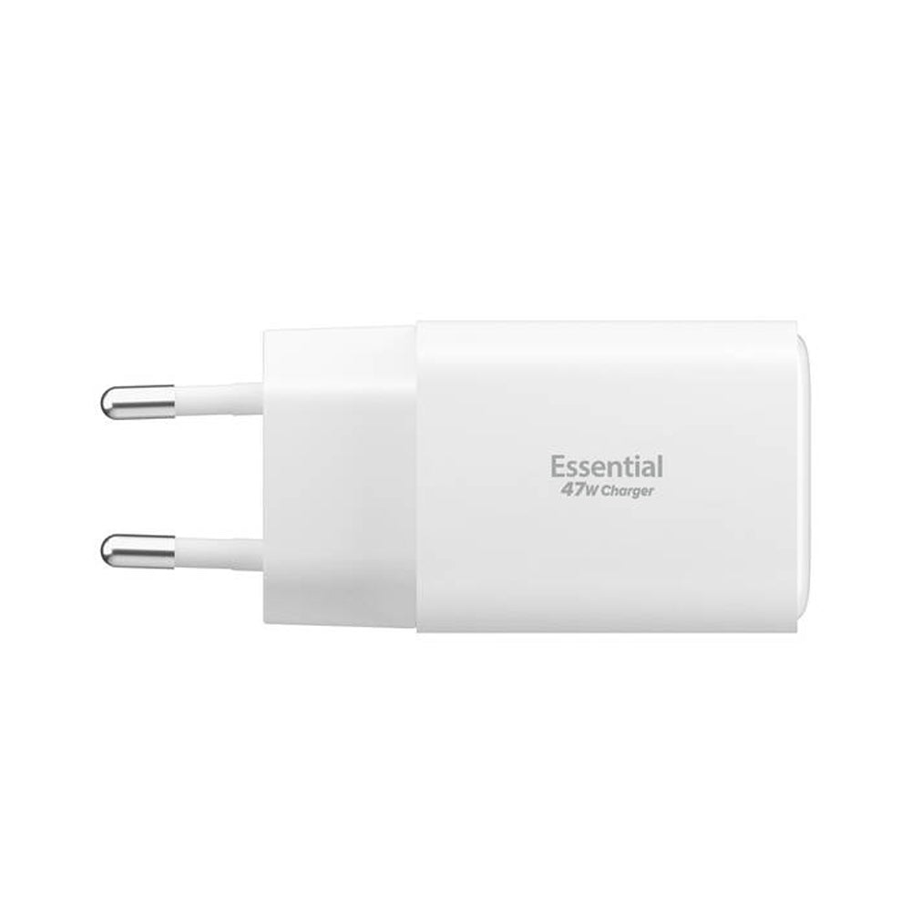 Carregador de Rede Spigen EE473EU Essential, 47W, 3A, 1 x USB-A - 2 x USB-C, Branco ACH09464