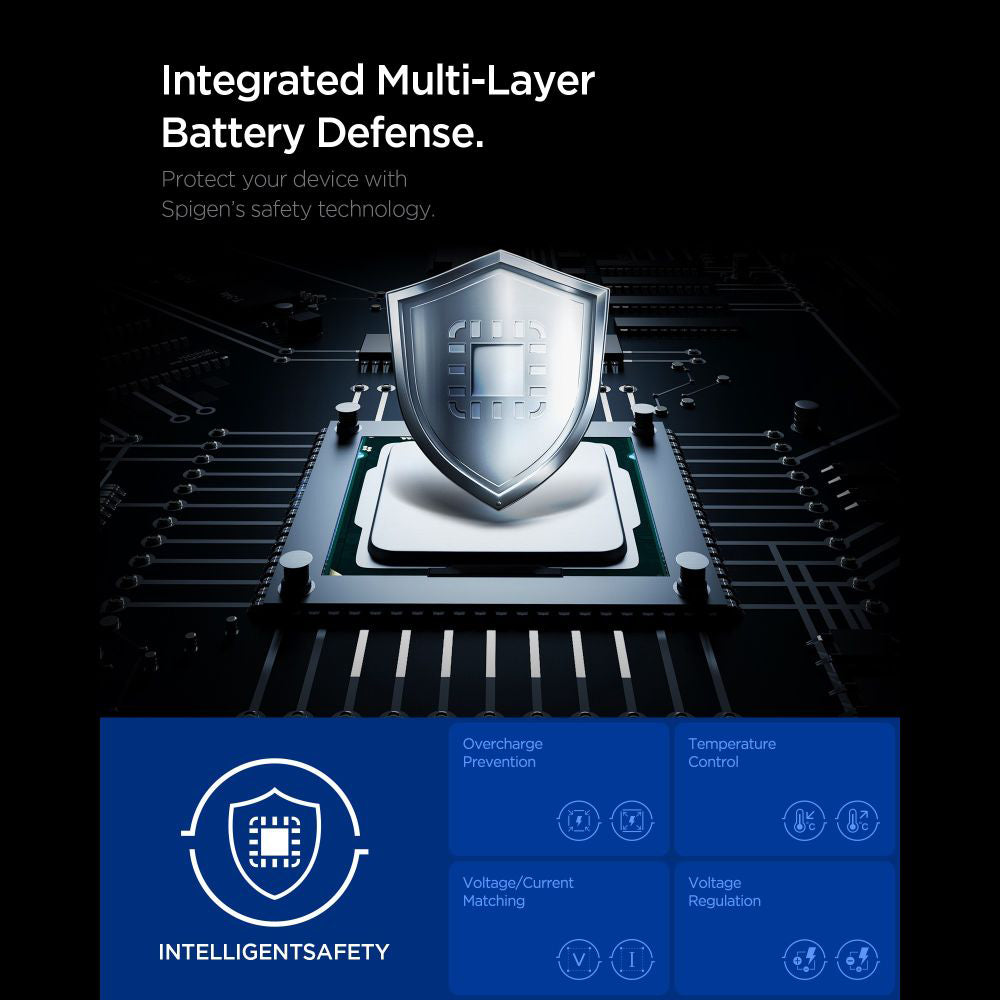 Carregador de Rede Spigen Essential, 67W, 3.25A, 1 x USB-A - 2 x USB-C, Branco ACH08710