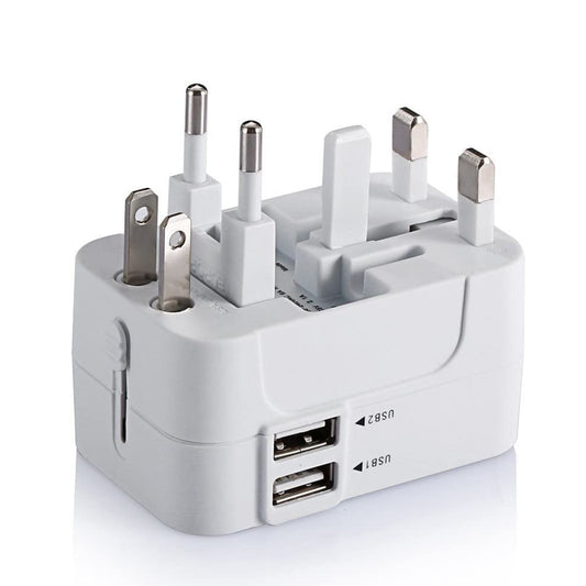 Carregador de Rede Techsuit HHT202 Travel, 10W, 2A, 2 x USB-A, Branco