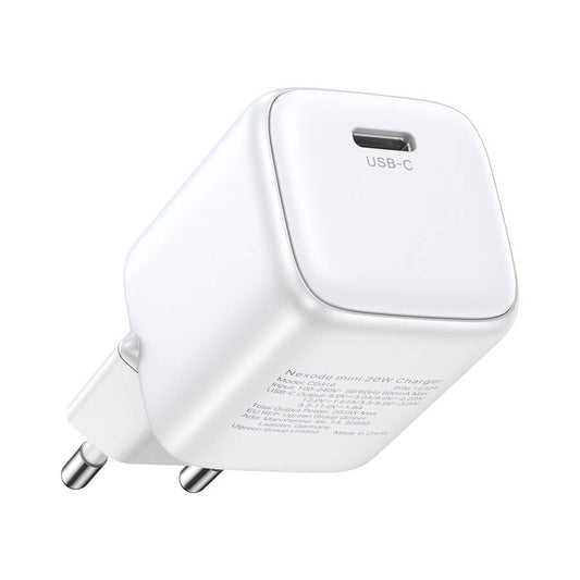 Network Charger UGREEN CD318, 20W, 3A, 1 x USB-C, White