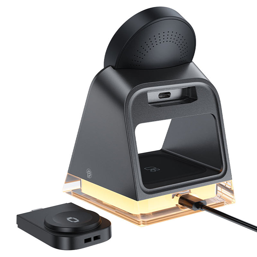 Carregador de Rede Sem Fios Acefast E17 3em1, 15W, 1.67A, Preto