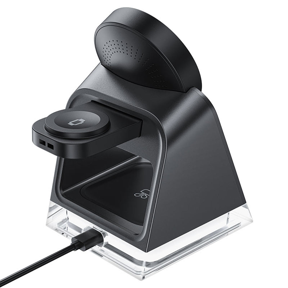 Carregador de Rede Sem Fios Acefast E17 3em1, 15W, 1.67A, Preto