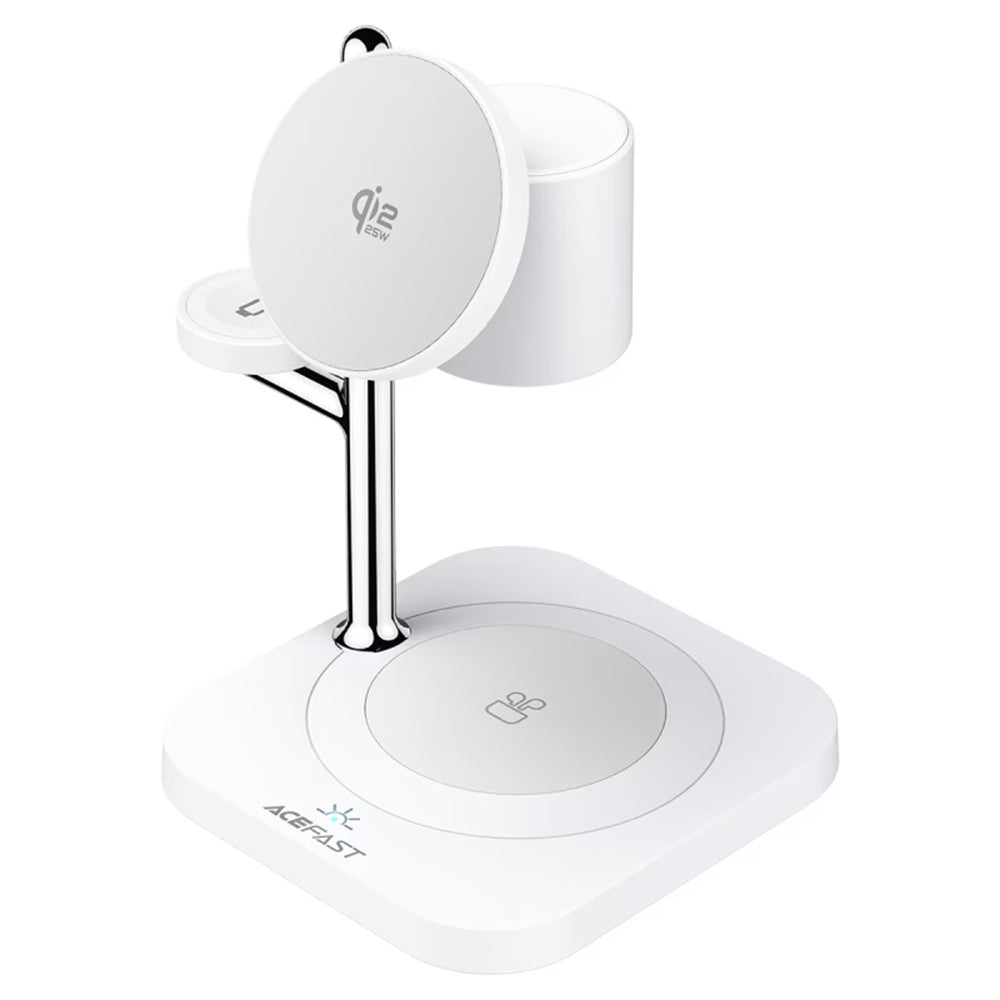 Carregador de Rede Sem Fios Acefast E39 3em1, 32.5W, Branco