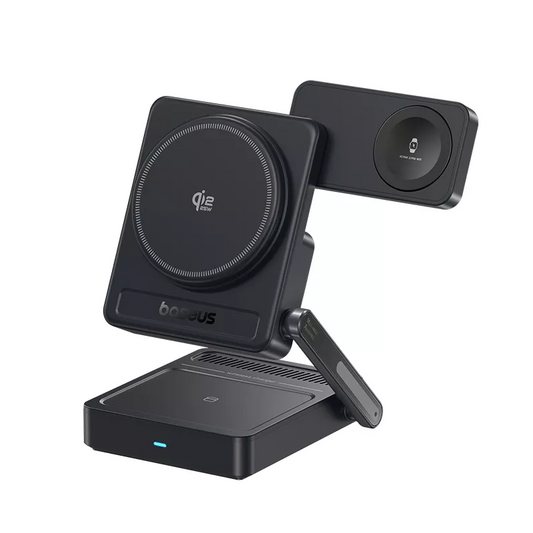 Carregador de Rede Wireless Baseus PicoGo AF21 3em1, 35W, Preto E0205401