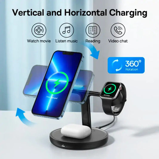 Carregador de Rede Sem Fios Baseus Swan 3in1, 20W, 1.67A, P10221302113-Z1