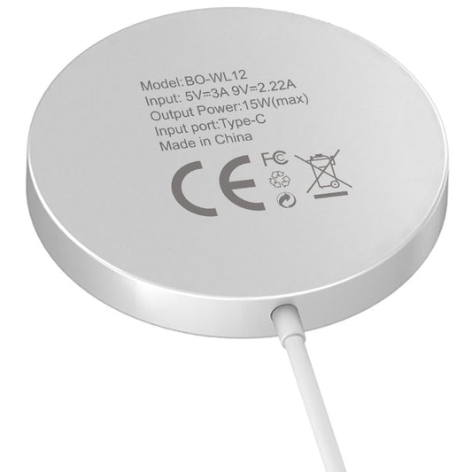 Wireless Network Charger BWOO WL-12, 15W, 1.67A, White
