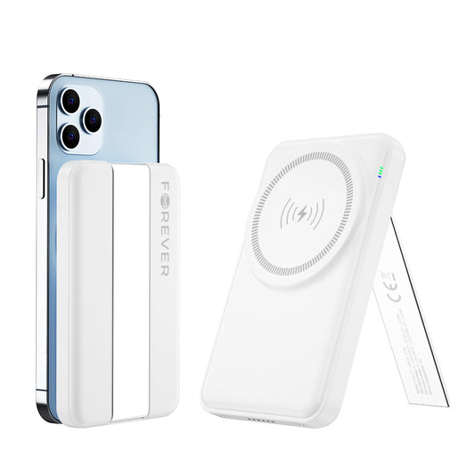 Carregador de Rede Sem Fios Forever MACS-100 5in1, 20W, 3A, 1 x USB-A, Branco