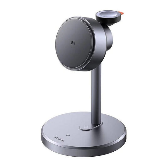 Carregador de Rede Wireless McDodo CH-2460 Swan 3em1, 22.5W, 1.67A, Cinzento