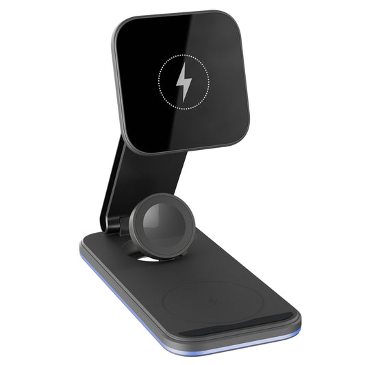 Carregador de Rede Sem Fios Proove Energy Fold 3in1, 15W, 1.67A, Preto WSEF15010001