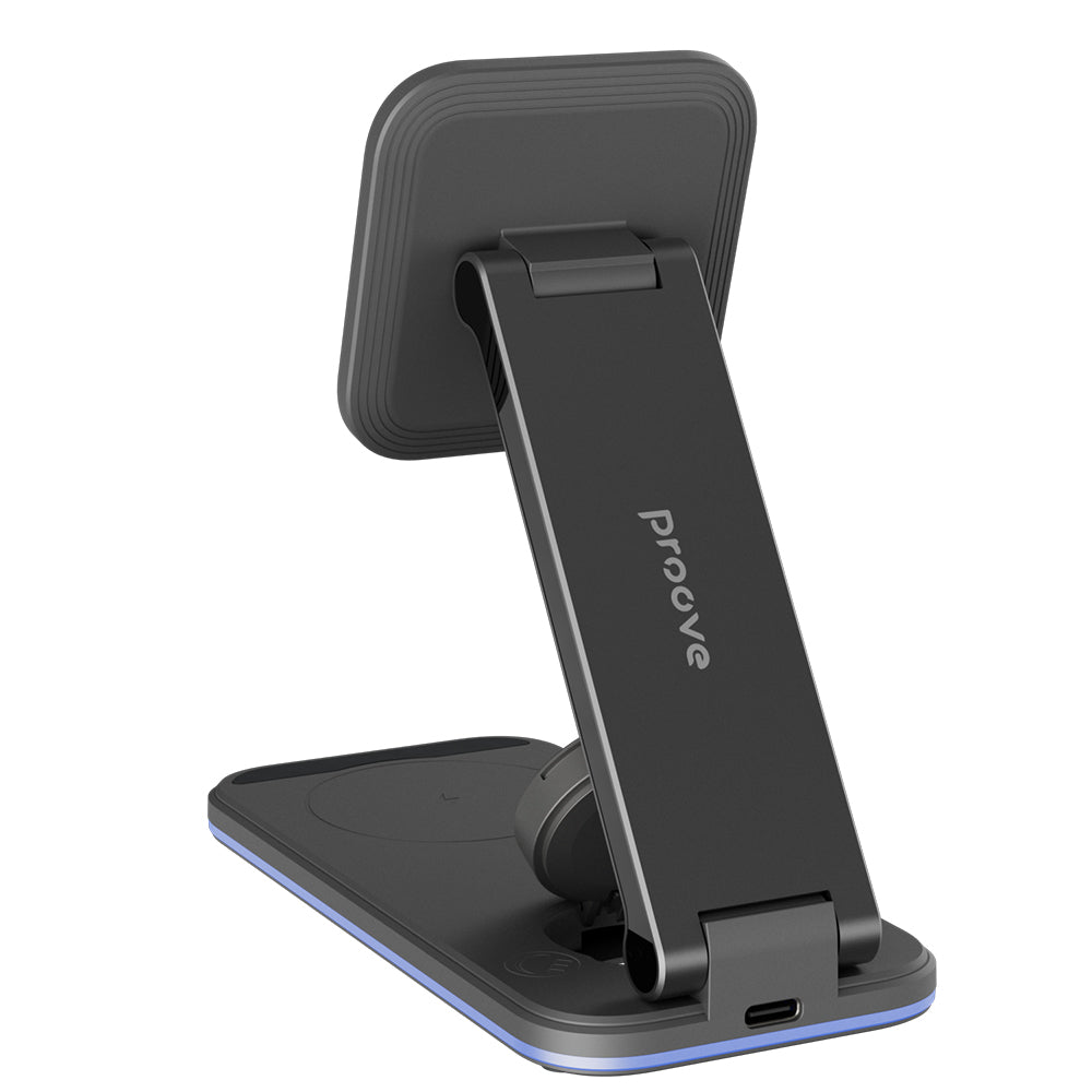 Carregador de Rede Sem Fios Proove Energy Fold 3in1, 15W, 1.67A, Preto WSEF15010001