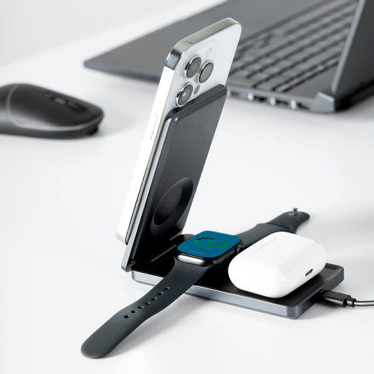 Carregador de Rede Sem Fio Proove Metal Edge 3in1, 15W, 1.67A, Cinza WSME15010003