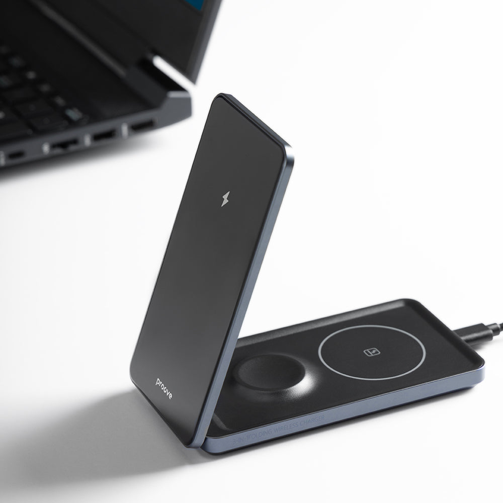 Carregador de Rede Sem Fio Proove Metal Edge 3in1, 15W, 1.67A, Cinza WSME15010003