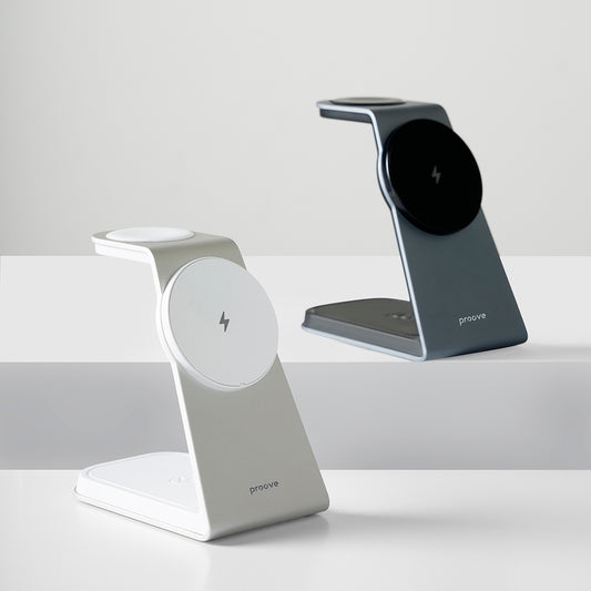 Carregador de Rede Sem Fios Proove Omni Power 3in1, 15W, 1.67A, Cinzento WSOP15020003